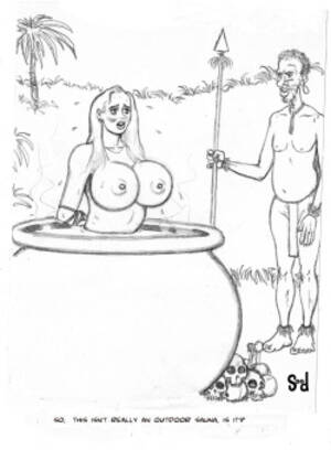 Cannibal Porn Drawings - Cannibal Drawings Girls Bound In Pots Cooking Alive - HentaiEra