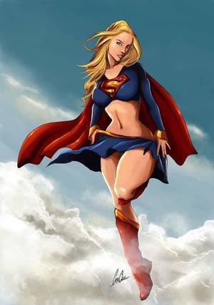 Anime Superheroine Porn - This is supergirl made by lunaone so sexy, one more time.