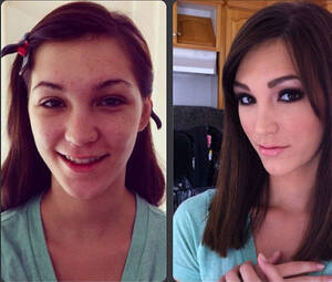 Holly Michaels Before Porn - Porn Stars Before and After Their Makeup Makeover on Tumblr: Holly Michaels