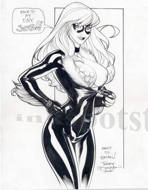 Black Cat Harley Quinn Spider Man Porn - Felicia Hardy by Terry Dodson