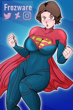 Anime Supergirl Porn - Rule 34 - 1girls angry anime anime style big ass big breasts big butt blue  background blue clothing blush bodysuit breasts brown eyes brown hair cape  clohted female clothed clothing comic dc