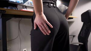 Cotton Pants Porn - Sexy Colleague In Tight Work Pants Showing Off Panty Line - XNXX.COM