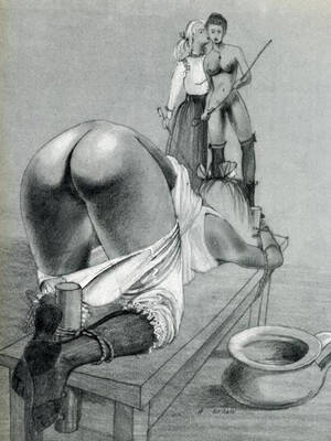 erotic caning art - Hans Braun Spanking Art | BDSM Fetish