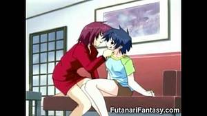 anime shemale masterbating - Hentai Teen Turns Into Futanari!