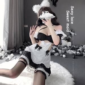 Anime Sexy Outfit Porn - Sexy Lingerie Cosplay Porn Maid Dress Anime Costume Women Stripper Outfit  Costumi Esotici Fantasia Kawaii Lolita Girl Mini Skirt - AliExpress
