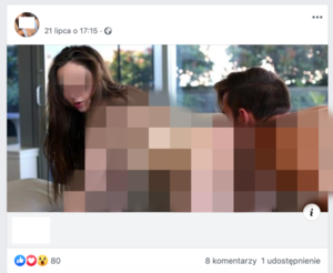 Facebook Porn Profiles - The Facebook profile turned into a porn page. Moderation reacted only after  our intervention