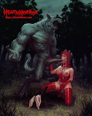 Monster Tail Porn - NSFW xxx monster hentai bestiality porn art of wolf getting some fairy tail  from oppai hentai Red Riding Hood. - Hentai Horror