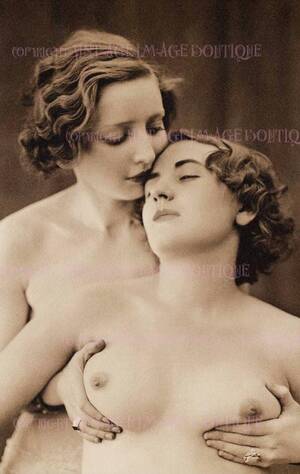 1920s Kinky Porn - Antique 1920's Erotic Embracing Lesbian Nude Women Kinky - Etsy