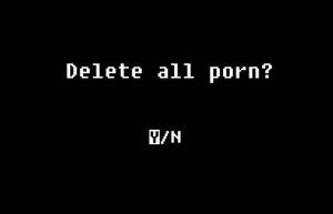 Delete All Porn Black - Delete All Porn? - Wallpaper by Clockwork000 on DeviantArt