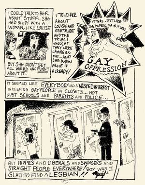 French 70s Porn Comic - A page from Mary Wings' \