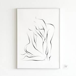 hot naked lesbians having sex drawings - Nude Lesbian Couple Drawing - Etsy