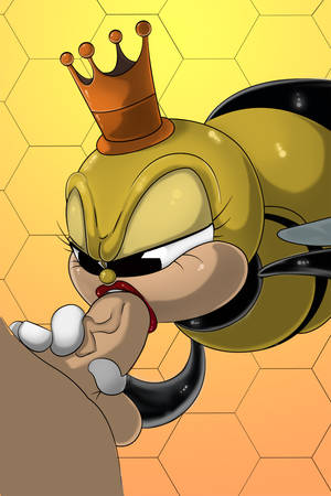 Anthro Insect Porn - absurd_res anthro arthropod bee crown cuphead_(game)  digital_drawing_(artwork) duo eyelashes faceless_male