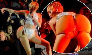 Miley Cyrus Twerking Porn - Miley Cyrus steps up her twerking antics with a large prosthetic bottom in  Puerto Rico | Daily Mail Online