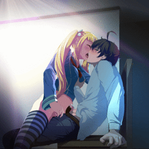 Kissing Anime - Rule34 - If it exists, there is porn of it / / 4837194
