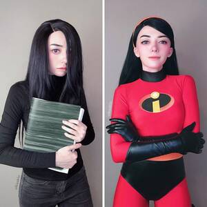 Incredibles Violet Porn - Self] 2 sides of Violet from Incredibles : r/cosplay