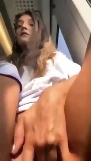 hot girl masturbates and cums - Hot Girl Masturbating And Cumming In The Bus - EPORNER