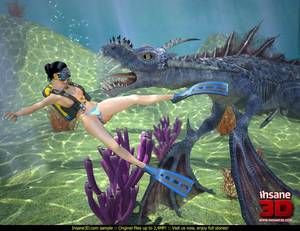 Dragon Monster Porn - Insane 3D Monster Porn under water1