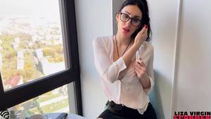 hot secretary glasses blowjob - Ultra Sexy Secretary GLASSES BLOWJOB Finish Handjob Cum On Tits At 7.50 -  Home Made Honey - EPORNER