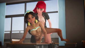 Ariel 3d Porn - Futanari Porn - Redhead Ariel fucks Jasmine from Aladdin 3D Animation -  XNXX.COM