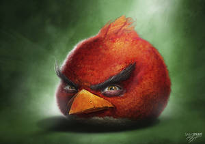 Angry Birds Nerd Porn - ... Rovio hÃ¡ algum tempo atrÃ¡s, mas sÃ³ agora tornaram-se disponÃ­veis ao  pÃºblico. Sam fez versÃµes realistas muito legais dos personagens Red Bird,  King Pig, ...