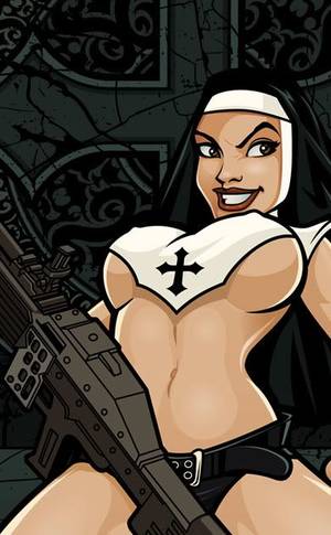 naughty nun cartoon porn - pruscio-cartoon-nun-sex-dirty-xxx-babe-skirt-