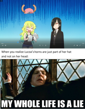 Alan Rickman Cartoon Porn - not the best option for the bottom part of the meme but screw it. Alan  Rickman is a legend so i'm sticking with it : r/DragonMaid