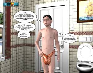 3d Porn Boy Shower - A guy with big dick doing the maid in these comics from Sergio - Pichunter