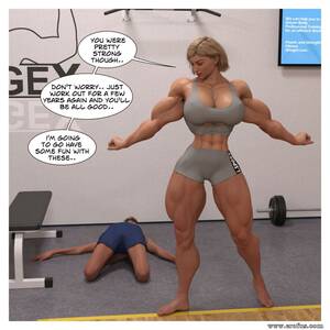 Muscle Girl Porn Captions - Page 10 | robolord-comics/muscle-drain/issue-3 | Erofus - Sex and Porn  Comics