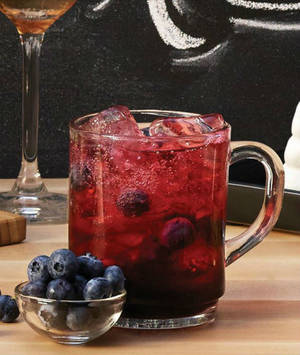 Berry Punch Porn - New Year's Eve Wild Blueberry Punch recipe from IKEA: 2 tablesppons SAFT  BLABAR blueberry syrup