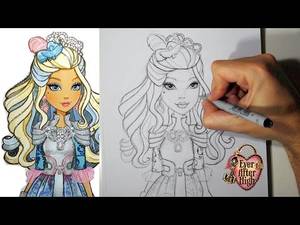 ever after high cartoon nude - Xxx Mp4 How To Draw Princess Darling Charming From Ever After High Step By  Step 3gp Â»
