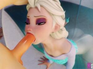 Frozen Big Boob Porn - Elsa from Frozen POV 3D Blowjob - XAnimu.com