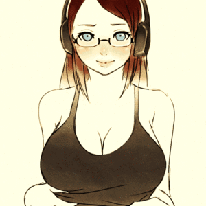 Animated Porn Big Glasses - amisakadarthana, mike inel, original, animated, animated gif, bad id, bad  tumblr id, lowres, 1girl, blinking, blue eyes, blush, bouncing breasts,  breast lift, breasts, brown hair, cleavage, clothes lift, flashing, glasses,  headphones, huge