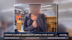 college student in library - Teen accused of making porn in college campus library