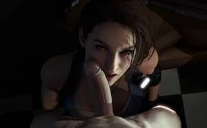 3d Hentai Porn Deepthroat - Deepthroat with Jill Valentine â€“ Resident Evil 3D Porn | 3D Hentai Club