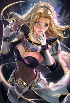 Lol Poppy Sexy - Lux Hehahahaheh, League of Legends artwork by Sakimichan.