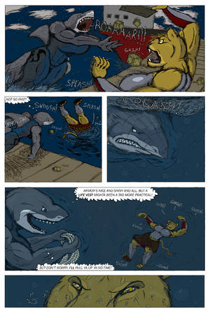 Anthro Shark Porn Vore - ... Muscle lioness macro/vore comic, pg.