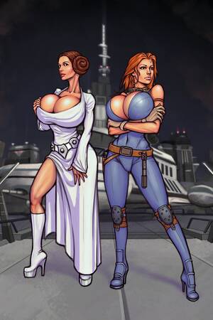 Leia Big Tits Porn - Boobsgames- Leia and Mara (Star Wars) free Porn Comic | HD Porn Comics
