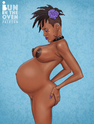 big black tits pregnant hentai - Heavily Pregnant Ebony Gothic by BunInTheOven - Hentai Foundry