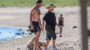 Beach Hook Up Hd Porn - Hugh Jackman, 51, smolders in shirtless beach romp with swimsuit clad wife  Deborra-Lee Furness, 64 | The US Sun