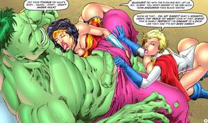 Black Widow Wonder Woman - Wonder Woman & Power Girl- The Big One - Porn Cartoon Comics