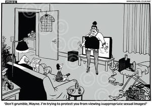 Internet Porn Captions - 19949574-mac cartoon DM 12 10 11 about internet porn with the caption. . .  Don t grumble, Wayne. I m trying to protect you from viewing inappropriate  sexual images! - Daily Mail | Newsprints