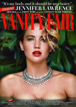 Jennifer Lawrence Xxx Porn - Jennifer Lawrence in Vanity Fair: The publication of nude photos a sex  crime, not a scandal.