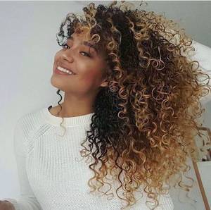 Carmel Skin Curly Haired - curly honey blonde perfection