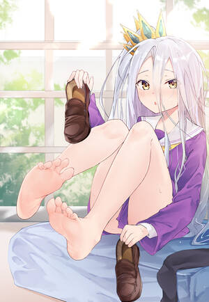 Gamer Anime Feet Porn - Rule 34 - 1girls crown feet flat chest flat chested foot fetish no game no  life purple clothing shiro (no game no life) shoes removed small breasts  tagme white hair yellow eyes