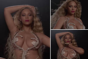 Beyonce Nude Porn - BeyoncÃ© drops new half-naked 'Cliquebait' teaser video