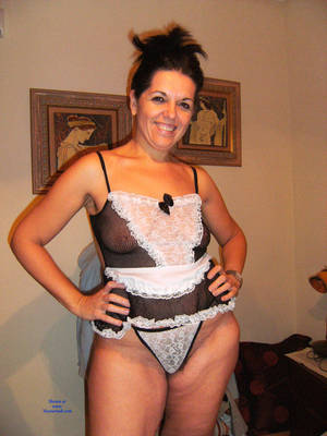 Brunette Amateur Costume - Pic #1 Porn-Maid For A Friend - Big Tits, Brunette, See