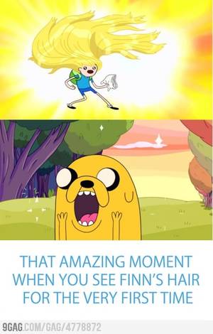 Adventure Time Birthday Porn Captions - Holy cow. Finn has better hair than all the Elves in Middle-earth. Jake The  DogsAdventure Time ...