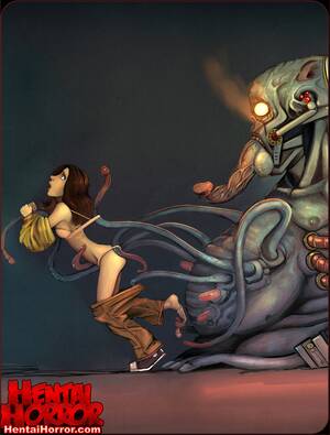 monster sex machine - Ecchi hentai horror art tentacle rape monster sex Faustie.