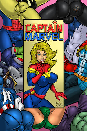 Marvel Hero Cartoon Porn - Captain Marvel- Iceman Blue - Porn Cartoon Comics