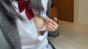 Japanese Schoolgirl Masturbation Porn - Close-up masturbation with a shy Japanese school girl